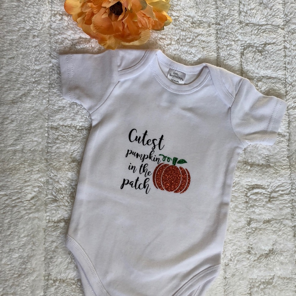 Custom Halloween 🎃 👻 baby onesie 3-6mo